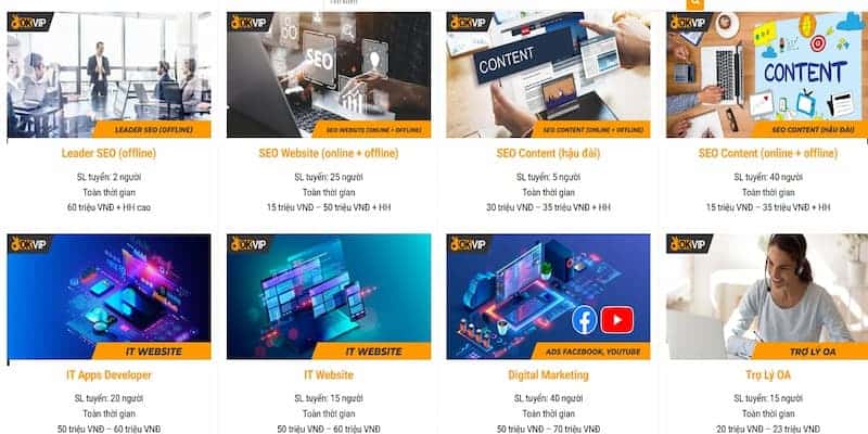 Làm sao để ứng tuyển việc làm online lương cao OKVIP?